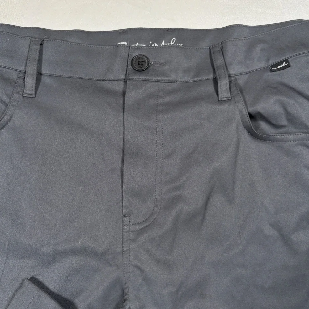 TravisMathew Pants Mens 38 Open To Close Gray Performance EUC